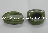 NGR34 16*35*40mm faceted freeform agate gemstone rings