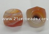 NGR38 20*30*35mm faceted freeform agate gemstone rings