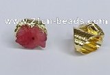NGR386 18*25mm - 22*28mm freeform druzy agate gemstone rings