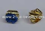 NGR389 18*25mm - 22*28mm freeform druzy agate gemstone rings