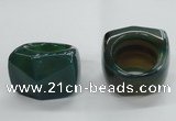 NGR44 20*30*35mm faceted freeform agate gemstone rings