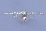 SSC102 5pcs 8mm round 925 sterling silver magnetic clasps