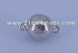 SSC107 5pcs 8mm round 925 sterling silver magnetic clasps