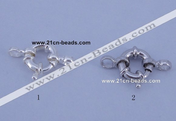 SSC201 5pcs 10mm 925 sterling silver spring rings clasps
