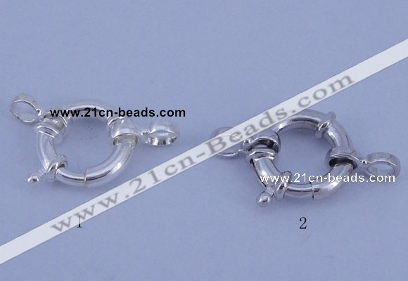 SSC202 5pcs 12mm 925 sterling silver spring rings clasps