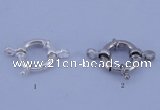 SSC203 5pcs 13.5mm 925 sterling silver spring rings clasps