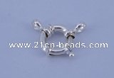 SSC204 5pcs 15mm 925 sterling silver spring rings clasps