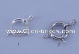 SSC206 5pcs 12mm 925 sterling silver spring rings clasps