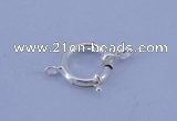 SSC207 5pcs 12.5mm 925 sterling silver spring rings clasps