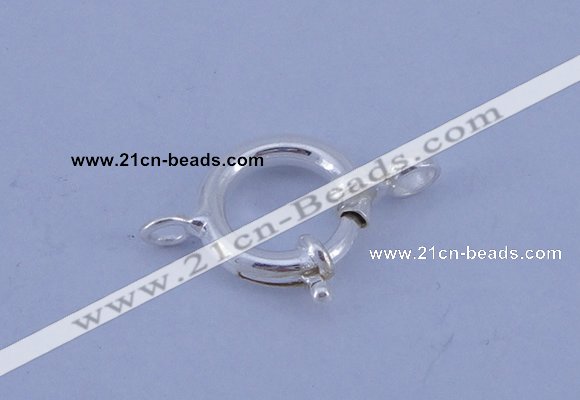 SSC207 5pcs 12.5mm 925 sterling silver spring rings clasps