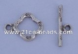 SSC32 5pcs 11*15mm diamond 925 sterling silver toggle clasps